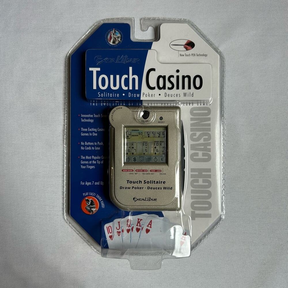 Excalibur Touch Casino 3 in 1 Handheld Game NEW